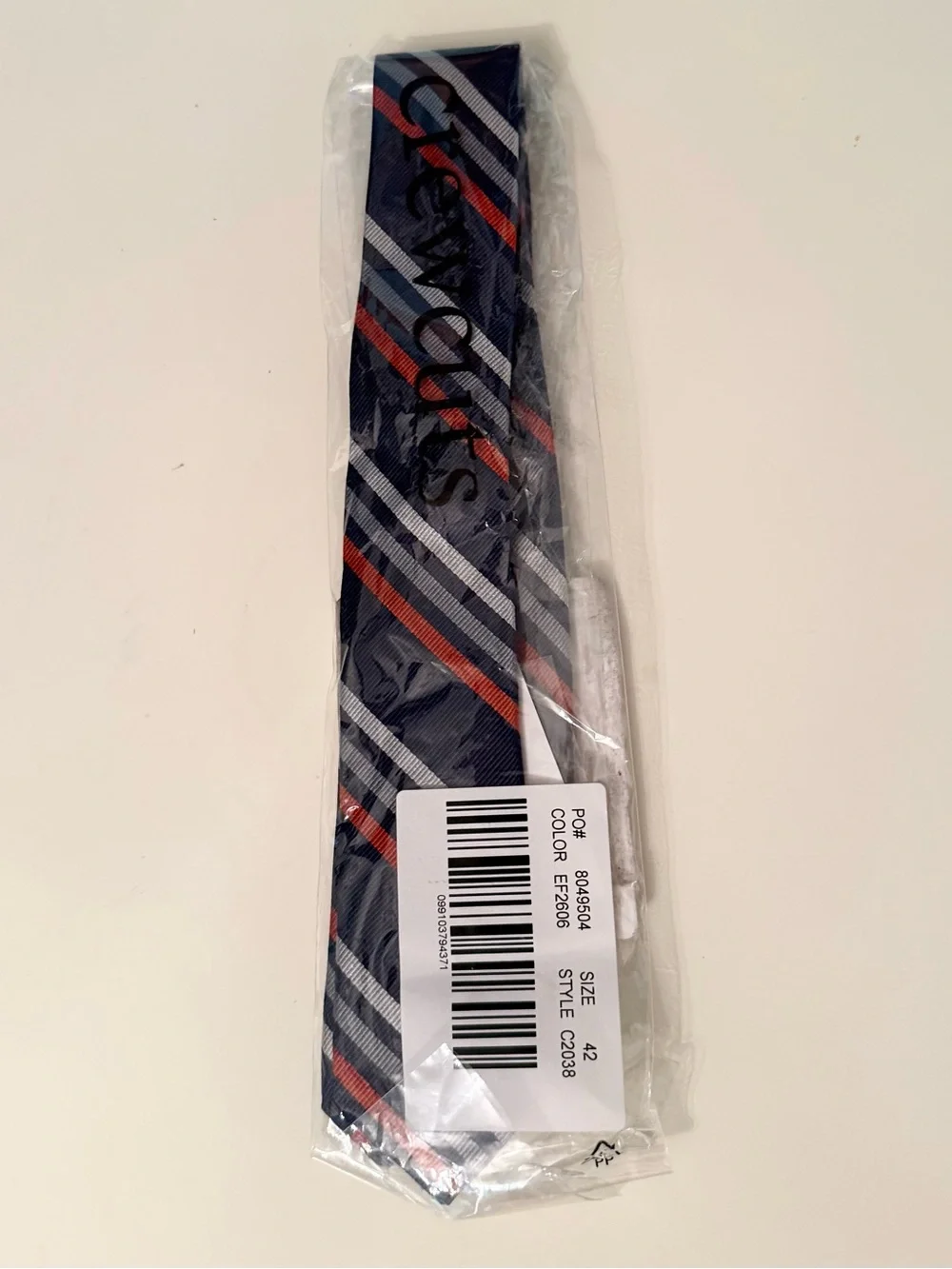 !! DO NOT BUY !! NEW crewcuts navy blue quad stripe boys tie